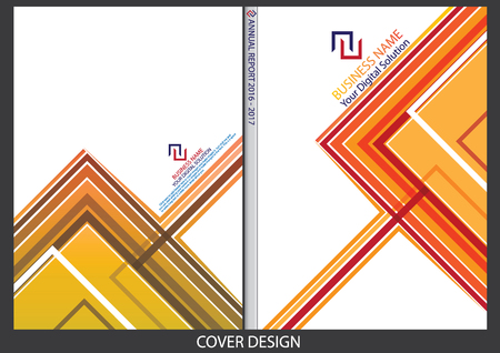 Annual report cover designのイラスト素材