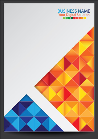 Annual report cover designのイラスト素材