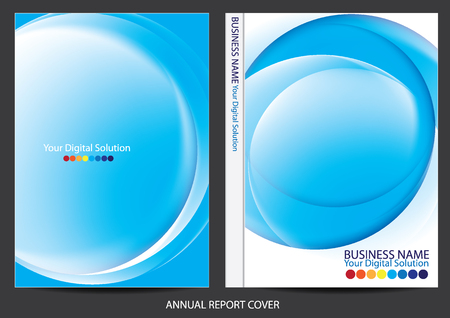Annual report cover designのイラスト素材