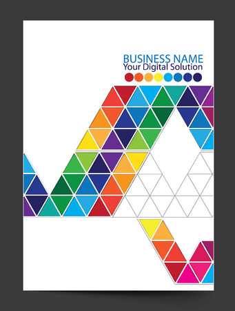 Annual report cover designのイラスト素材