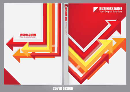 Annual report cover designのイラスト素材