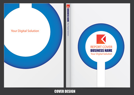 Annual report cover designのイラスト素材