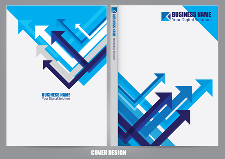 Annual report cover designのイラスト素材