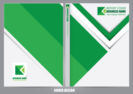 Annual report cover designのイラスト素材