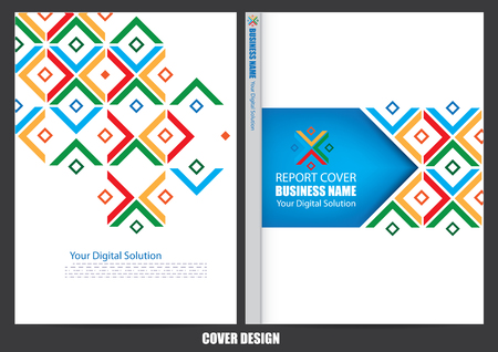 Annual report cover designのイラスト素材