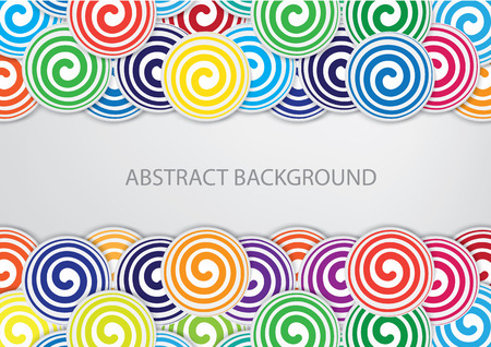 Colorful circles template designのイラスト素材