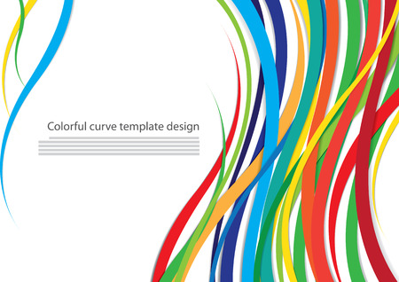 Colorful brochure template cover designのイラスト素材