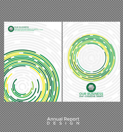 Annual report cover designのイラスト素材