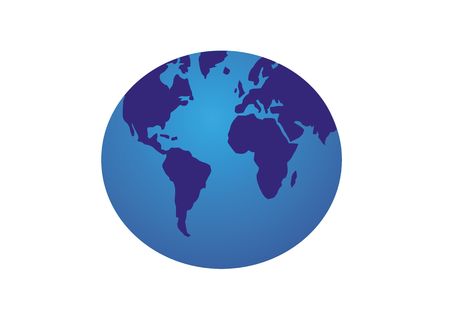 Blue globe word to likeの写真素材
