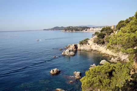 Costa Brava near the resort of Lloret de Marの写真素材