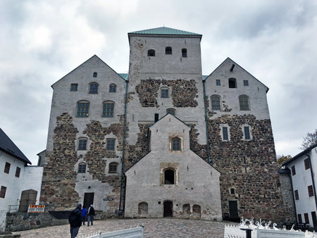 Turku Castle is a medieval building in the city of Turku in Finlandのeditorial素材