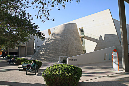 BEER SHEVA, ISRAEL - AUGUST 12, 2015: Senate Hall - Administrative building of Ben Gurion University, Beer Shevaのeditorial素材