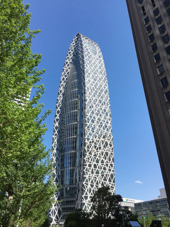 TOKYO, JAPAN - APRIL 23, 2017: Mode Gakuen Cocoon Tower is an innovative educational center in Tokyo