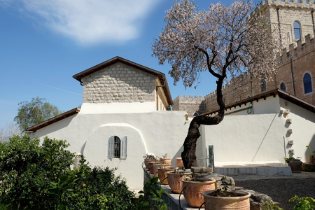 Catholic Church of St. Stephen the First Martyr in the monastery Beit Jamal,  Israelの写真素材