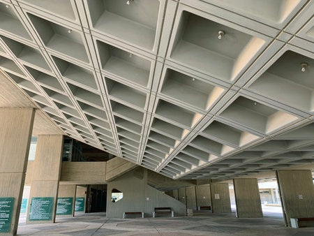 BEER SHEVA, ISRAEL - APRIL   16, 2019:  Training building of Ben Gurion University in Beer Sheva....
