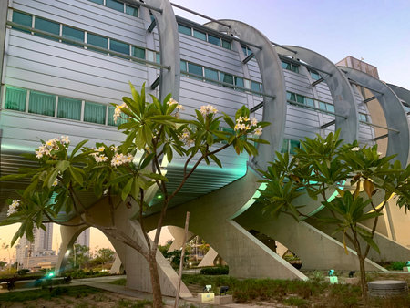 BEER SHEVA, ISRAEL - AUGUST 15, 2021: Technological College Sami Shamoon in high-tech style in Beer...