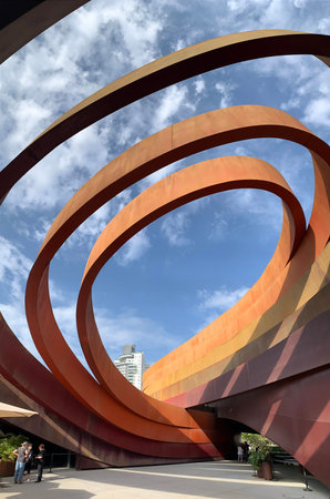 HOLON, ISRAEL - NOVEMBER 17, 2021: Modern buildings of the Design Museum in Holon