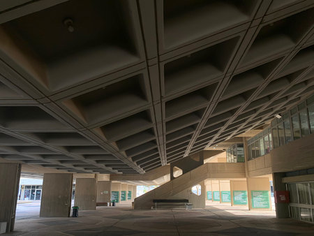 BEER SHEVA, ISRAEL - MAY 30, 2022: Training building and courtyard of Ben Gurion University in Beer...