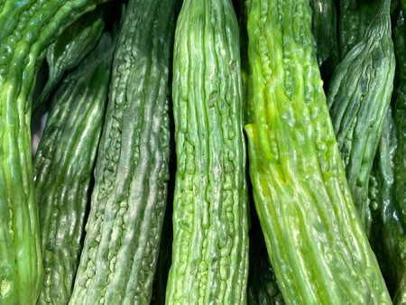 The edible fruit of perennial vines of Momordica (lat. Momordica)
