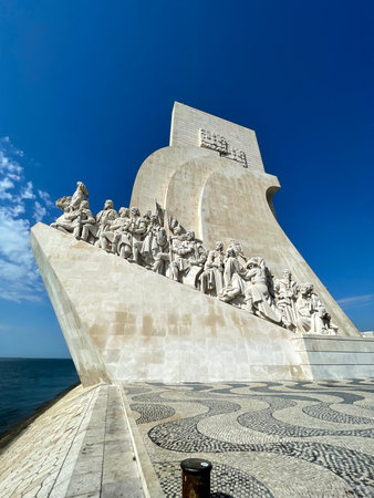 LISBON, PORTUGAL - SEPTEMBER 20, 2022: Monument to the discoverers, dedicated to the outstanding...
