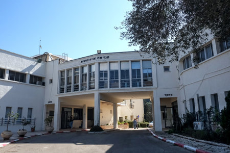 HAIFA, ISRAEL - FEBRUARY 20, 2023: Exterior of the Aerospace Engineering Pavilion at the Technionのeditorial素材