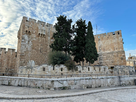The Tower of David Citadel in Jerusalem's Old City, today a museum