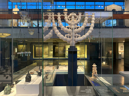 JERUSALEM, ISRAEL - JULY 07, 2025: Interior and exhibits at the Israel Museum in Jerusalem