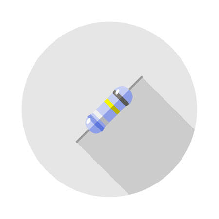 Vectorial image resistor on a round basisのイラスト素材