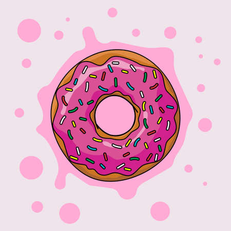 Cartoon Donut Pictureのイラスト素材