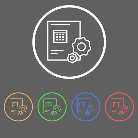 Icons repair by agreementのイラスト素材