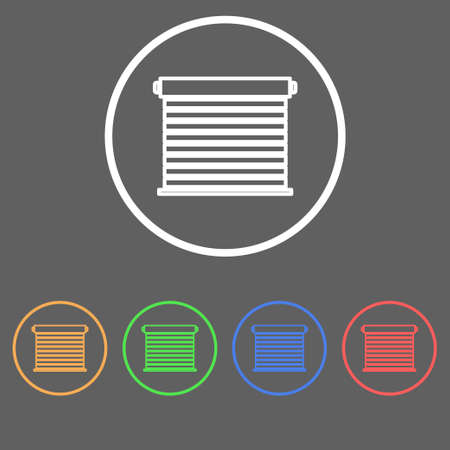Icons for roller blindsのイラスト素材