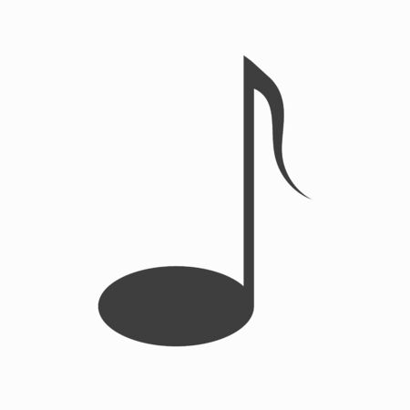 Vector music notes on white isolate.のイラスト素材