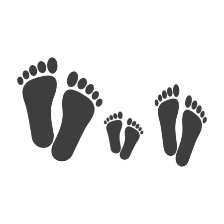 family legs on a white background. EPS10のイラスト素材