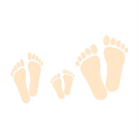 family legs on a white background. EPS10のイラスト素材