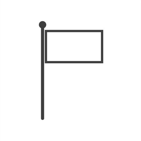 flag icon on a white backgroundのイラスト素材