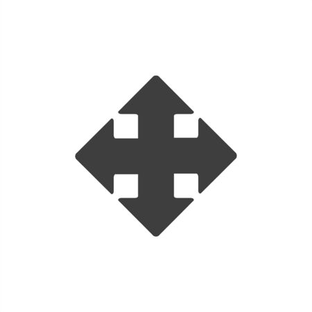 Extend icon on white isolateのイラスト素材