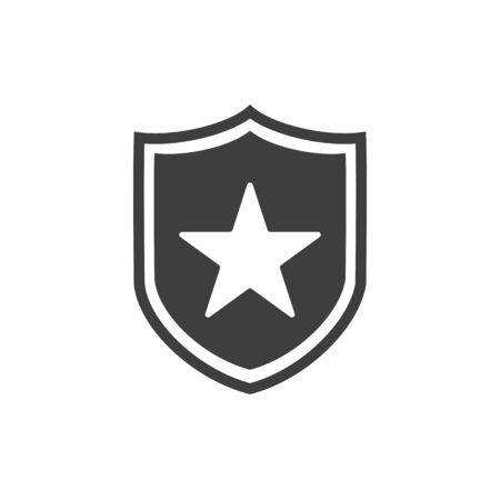 shield icon on a white backgroundのイラスト素材