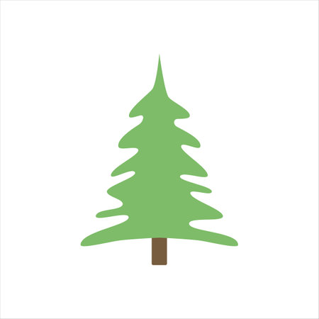 vector image of a tree on white isolate.のイラスト素材