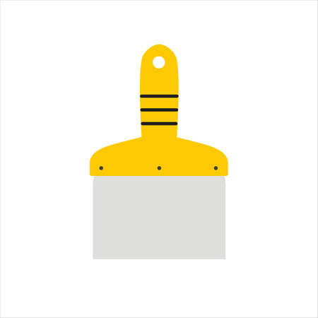 Spatula with a handle. Building tool. Putty tool.のイラスト素材