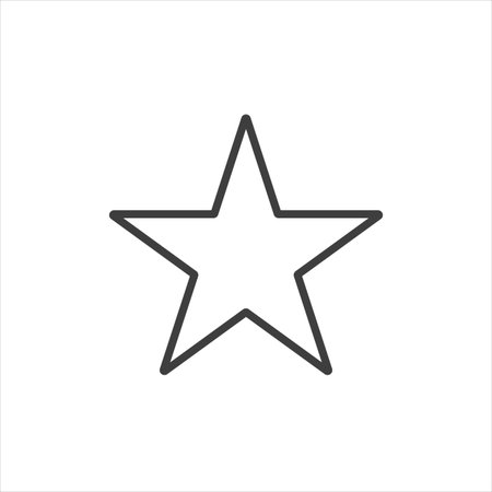 gray star - vector icon on white backgroundのイラスト素材