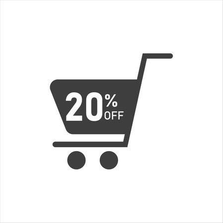 20 percent off speech bubblevector image of 20 percent discount on white backgroundのイラスト素材