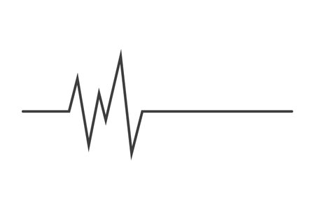 vector image of cardiogram icon on white background. EPS10のイラスト素材