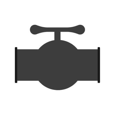 Vector sketch pipe icon on white isolateのイラスト素材