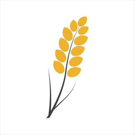spikelet icon on white background.のイラスト素材