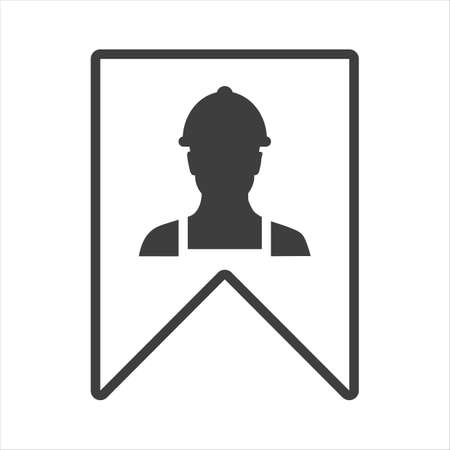 Person reliability icon. Outline person reliability vector icon for web design isolated on white background.のイラスト素材
