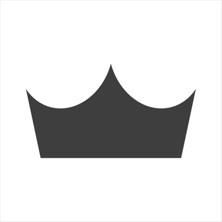 Crown icon in trendy flat style isolated on white background. Crown symbol for your web site design, logo, app, UI. Vector illustrationのイラスト素材