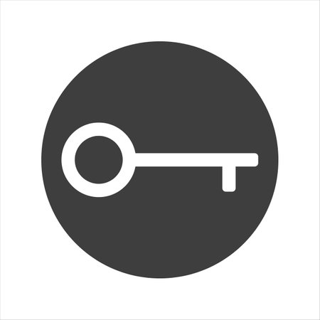 Key vector icon on white background. EPS10.のイラスト素材