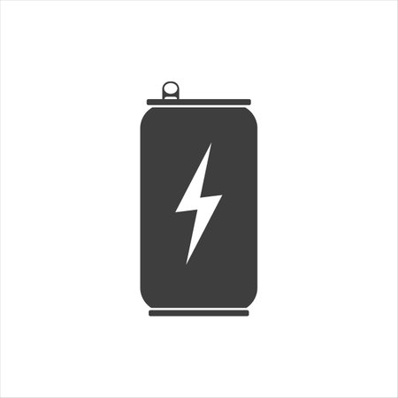 can icon on white background. can of sodaのイラスト素材