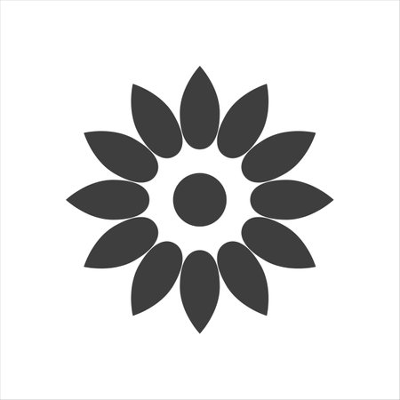 Flower icon. Flower icon in trendy flat style isolated on white backgroundのイラスト素材