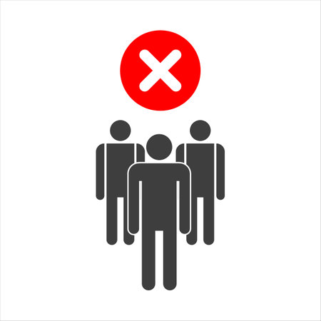 Social distance icon vector. social distancing icon. self quarantine sign.のイラスト素材